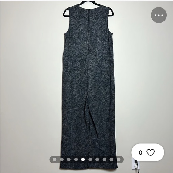 Athleta Black Gray viper printed Topanga Jumpsuit Size XXXL - Picture 3 of 11